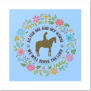 As for me and my Horse - Barn Shirt USA Posters and Art